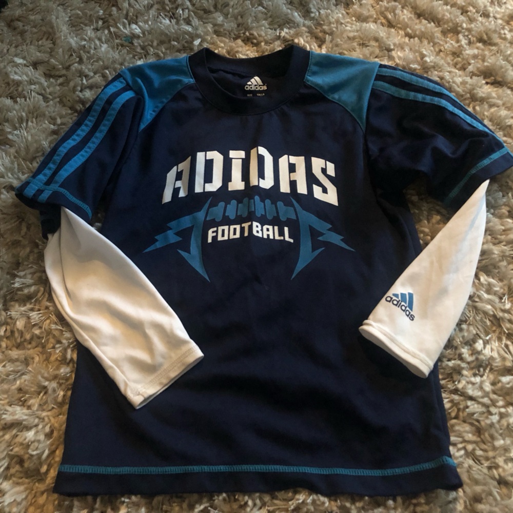 Adidas Child Size Football Top Size 5 Blue & White